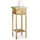 Relaxdays Telefontisch Beistelltisch 60 x 25 x 25 cm Walnuss