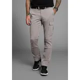 Bruno Banani Cargohose Straight Fit Grau 36 32
