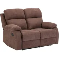 Relaxsofa 2-Sitzer - Stoff - Braun - tolzano
