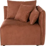 otto home Sofa-Eckelement OTTO HOME "Nöre", braun (cognac), B:90cm H:74cm T:90cm, Samtoptik (100% Polyester);Struktur (100% Polypropylene);Luxus-Microfaser Lederoptik (100% Polyester);Struktur fein (100% Polyester);Webstoff (100% Polyester);Baumwoll-/Leinenmix (60%