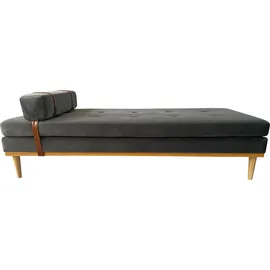 SalesFever Daybed Samt grau