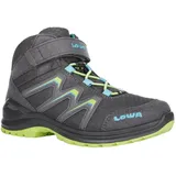 Lowa Maddox GTX Mid Kinder graphit/limone 23