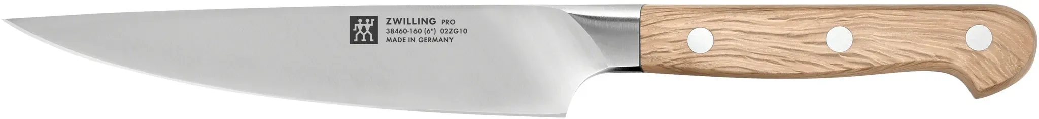 ZWILLING Pro Wood Fleischmesser 16 cm, Glattschliff