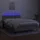 vidaXL Boxspringbett 140 x 200 cm LED Hellgrau