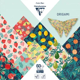 Clairefontaine Origami-Papier 15 x 15 cm 70 g/m2 60 Blatt