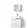 livinity® Ronco 2-tlg. Weiß Hochglanz
