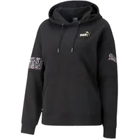Puma Power Nova Shine Hoodie Colorblock Schwarz S