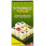 Mattel Games - Scrabble Tour, Gesellschaftsspiel und Buchstaben, französische Version, GCW08, Mehrfarbig