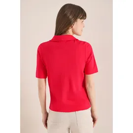 Cecil Damen, Kurzarm Poloshirt in Unifarbe - M