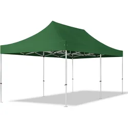 TOOLPORT  3x6m Aluminium Faltpavillon, ohne Seitenteile, dunkelgrün - (600217)