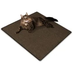 Karat homeliving Sisal-Kratzteppich   Für Katzen   Dunkelbraun