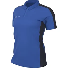 Nike Damen Poloshirt Dri-FIT Academy 23 Polo W Nk Df Acd23 Polo Ss, Royal Blue/Obsidian/White,