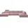 Musterring Wohnlandschaft MUSTERRING "Lucia U-Form", rosa, B:434cm H:81cm T:204cm, Sofas, Wohnlandschaft, Verschiedene Farben, inkl. Kopfstütze, Gesamtbreite 434 cm