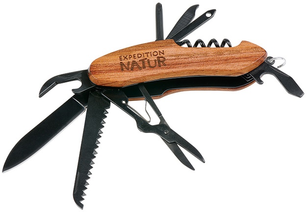 Expedition Natur Outdoor-Taschenmesser Mit Holzgriff