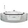 Home Deluxe Laguna L kompakt Whirlpoolbadewanne 140 x 140 cm (Laguna L weiß - komp)