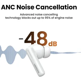 UGREEN WS200 HiTune T6 ANC Kopfhrer Wei - Weiß