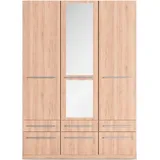 Priess Wäscheschrank Barcelona 140 x 193 x 54 cm Braun