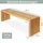 deluke Sitzbank EGON Braun 140 x 40 x 45 cm