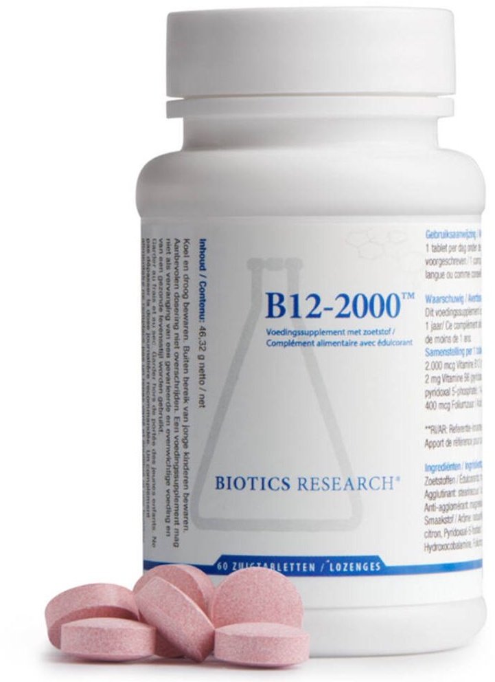 BIOTICS RESEARCH® B12-2000TM 60 pc(s) pastille(s) à sucer