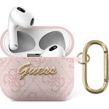 GUESS GUA34GSMP AirPods 3 Abdeckung rosa 4G Script Metal Collection - Rosa