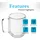 Intirilife Doppelwandiges Thermoglas 0,15 l 2 St.