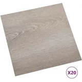vidaXL PVC-Fliesen Selbstklebend 20 Stk. 1,86 m2 Taupe Vidaxl