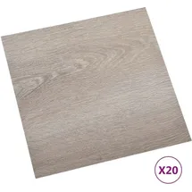 vidaXL PVC-Fliesen Selbstklebend 20 Stk. 1,86 m2 Taupe Vidaxl