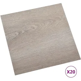 vidaXL PVC-Fliesen Selbstklebend 20 Stk. 1,86 m2 Taupe Vidaxl