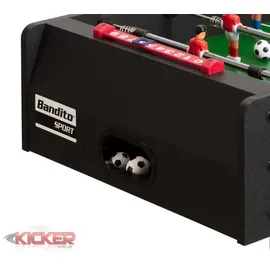 Winsport Bandito Sport - Mini-Kicker Bandito mit Teleskopstangen Tischaufleger 94 x 51 x 23 cm, schwarz