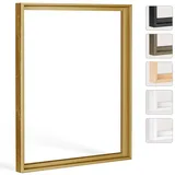 Bildershop-24 Schattenfugenrahmen Hadera 120x200cm Gold Selbstmontage Bausatz DIY