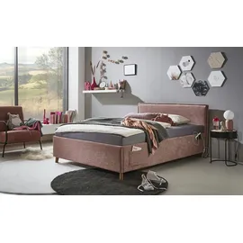 Sofa.de Polsterbettgestell mit trendiger Kederumrahmung ¦ rosa/pink ¦ Maße (cm): B: 133 H: 90