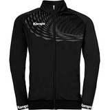 Kempa Wave 26 Poly Jacket Herren Jungen Sport Fußball Trainingsjacke Sweatshirt Jacke Sweatjacke - elastisches Trainings-Sweatshirt mit Reißverschluss-Taschen, 116