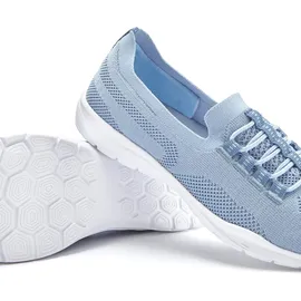 LASCANA "Slipper, Halbschuh, leichtes Meshmaterial", Damen, Gr. 39, blau (hellblau), Obermaterial: 100% Textilmaterial. Decksohle: 100% Textilmaterial. Futter: 100% Textilmaterial.