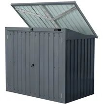 Axi Gartenschrank Oscar Metall 2 x 240 l Anthrazit