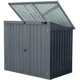 Axi Gartenschrank Oscar Metall 2 x 240 l Anthrazit