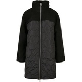 URBAN CLASSICS "Urban Classics Damen Ladies Oversized Sherpa Quilted Coat" schwarz L