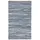 Homescapes Flickenteppich blau gestreift, 150x240 cm, – Handwebteppich aus Recycling-Jeansstoff