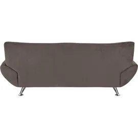 Home Affaire 3-Sitzer HOME AFFAIRE "Saltare elegant & komfortabel, toller Designfuß, bequem, Breite 205cm", grau (anthrazit), B:205cm H:78cm T:82cm, 100% Polyester, Sofas