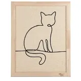 Designed by Lotte Sammy Kratzbrett 50 x 40 x 2 cm beige