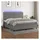 vidaXL Boxspringbett 200 x 200 cm Dunkelgrau