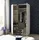 Pol-Power Drehtürenschrank Hanau 120 x 196 x 54 cm Weiß/Graphit
