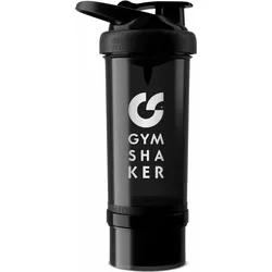 Protein Shaker Pulverfach für cremige Proteinshakes - Schwarz 750ML