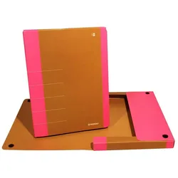 DONAU Heftbox Life neonpink