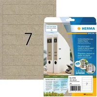 Herma Ordneretiketten, 192x38mm, braun, matt, 20 Blatt (80 Etiketten)