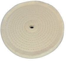 Baumwoll Polierscheibe 150 mm spiralförmig abgesteppt