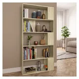vidaXL Bücherregal/Raumteiler Sonoma-Eiche 80x24x159 cm Holzwerkstoff