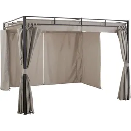 Konifera Pavillonseitenteil Milos 1 Stück 3 x 0,3 m Beige