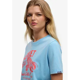 Superdry Roadside Trade Relaxed Tee Blau L