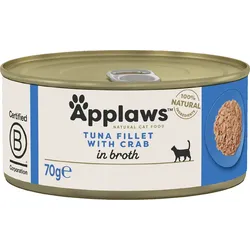 APPLAWS Cat Adult Tuna with Crab in Broth 70g Thunfisch und Krabben in Brühe