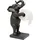 Kare Design Toilettenpapierhalter Elefant 42x22x16,8cm, aus Polyresin schwarz